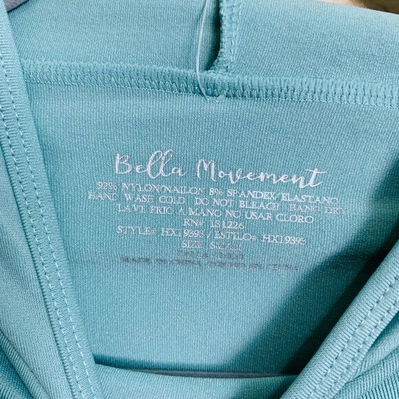 Bella movement mint green top women Long sleeve top size S yoga meditation - Picture 3 of 7